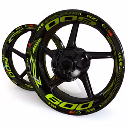 Wheel Stickers - Fits ZX-6R - "Grid"