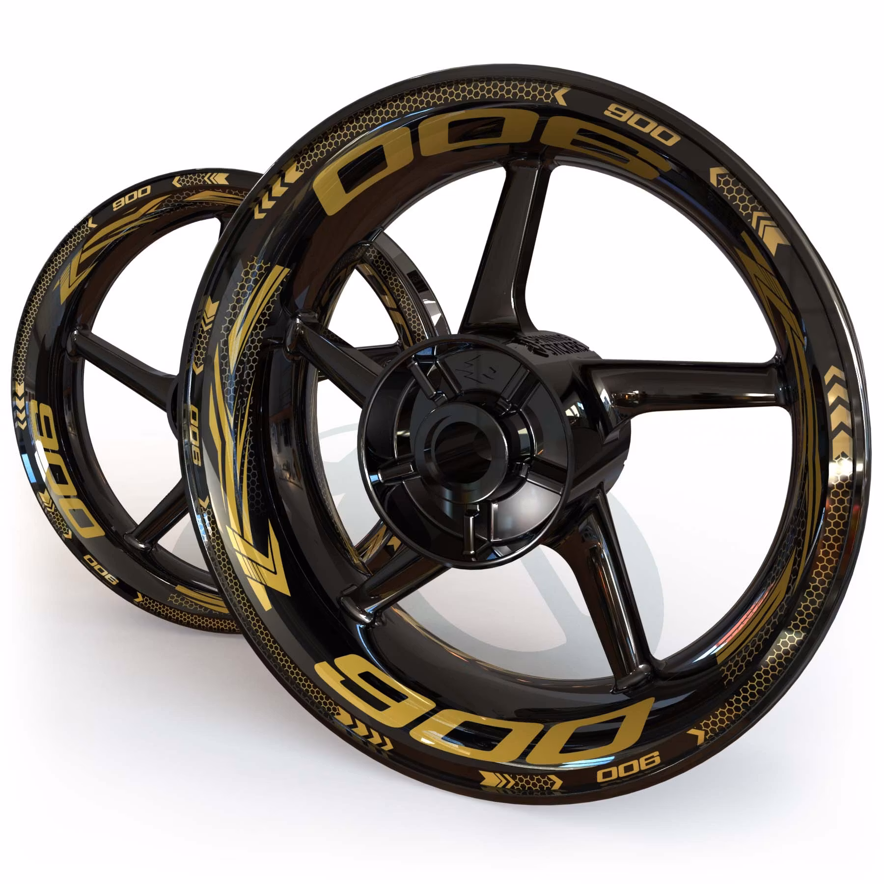 Felgenaufkleber - Für ZX-9R - "Grid"