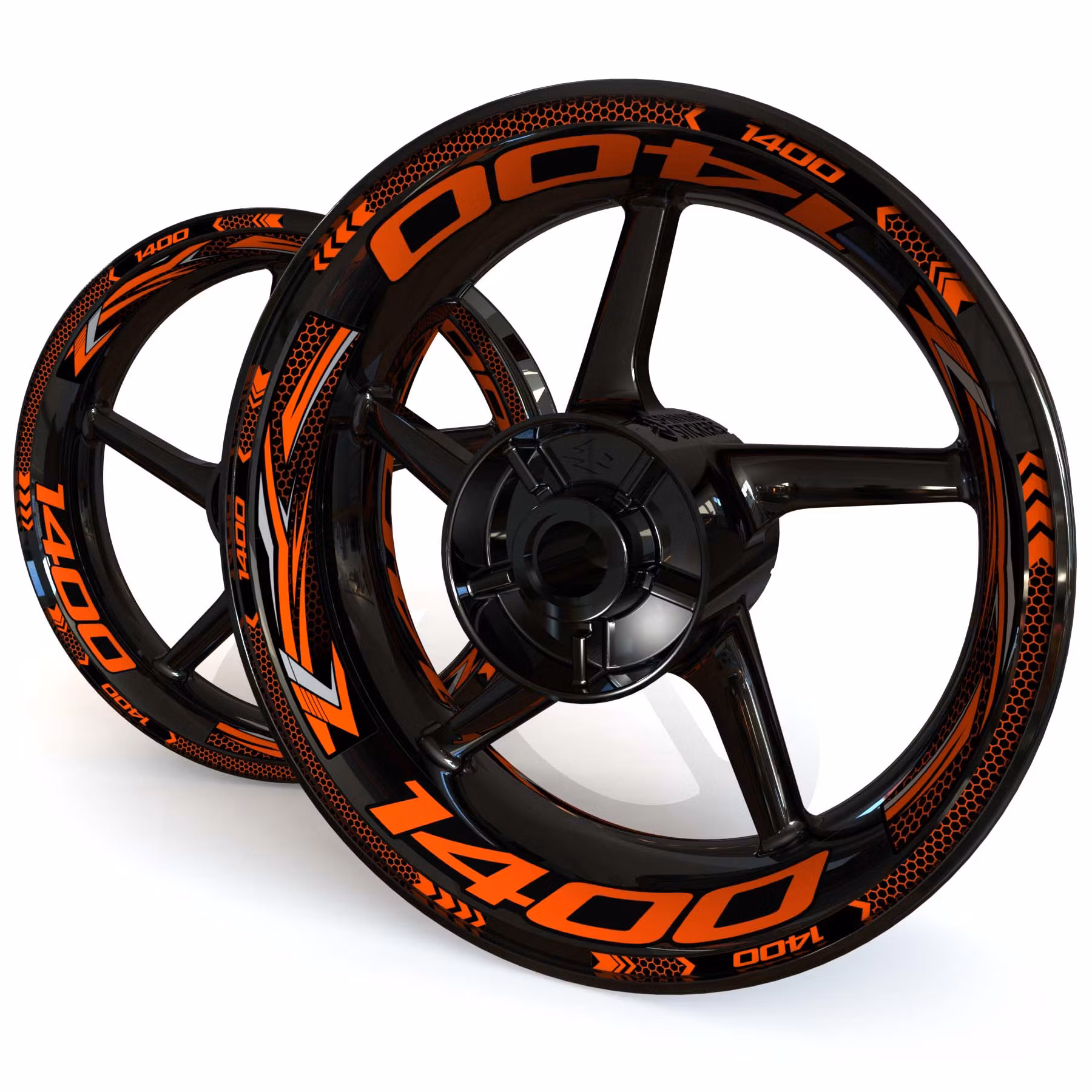 うり絵ksんsk Wheel Stickers - Fits ZZR1400 - 