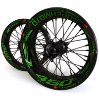 Wheel Stickers - Fits KXF450 - "Grid"