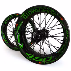 Velg Stickers - Voor KXF450 - "Grid"