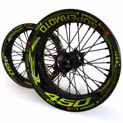 Velg Stickers - Voor KXF450 - "Grid"