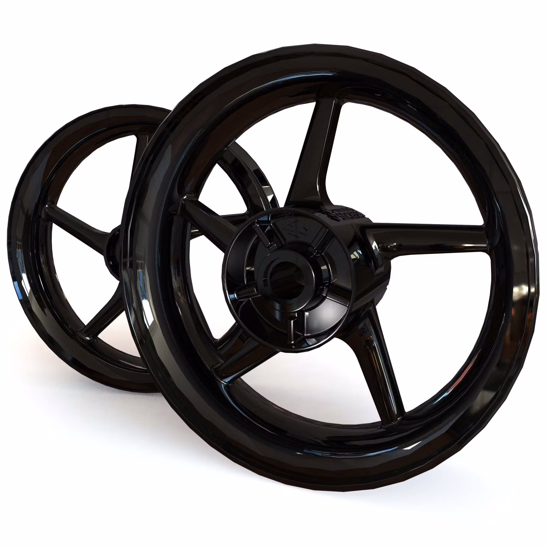 Wheel Stickers - Fits Ninja 300 - "Grid"