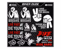 Biker Dude sticker kit