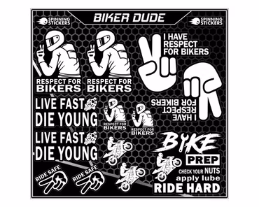 Biker Dude sticker kit
