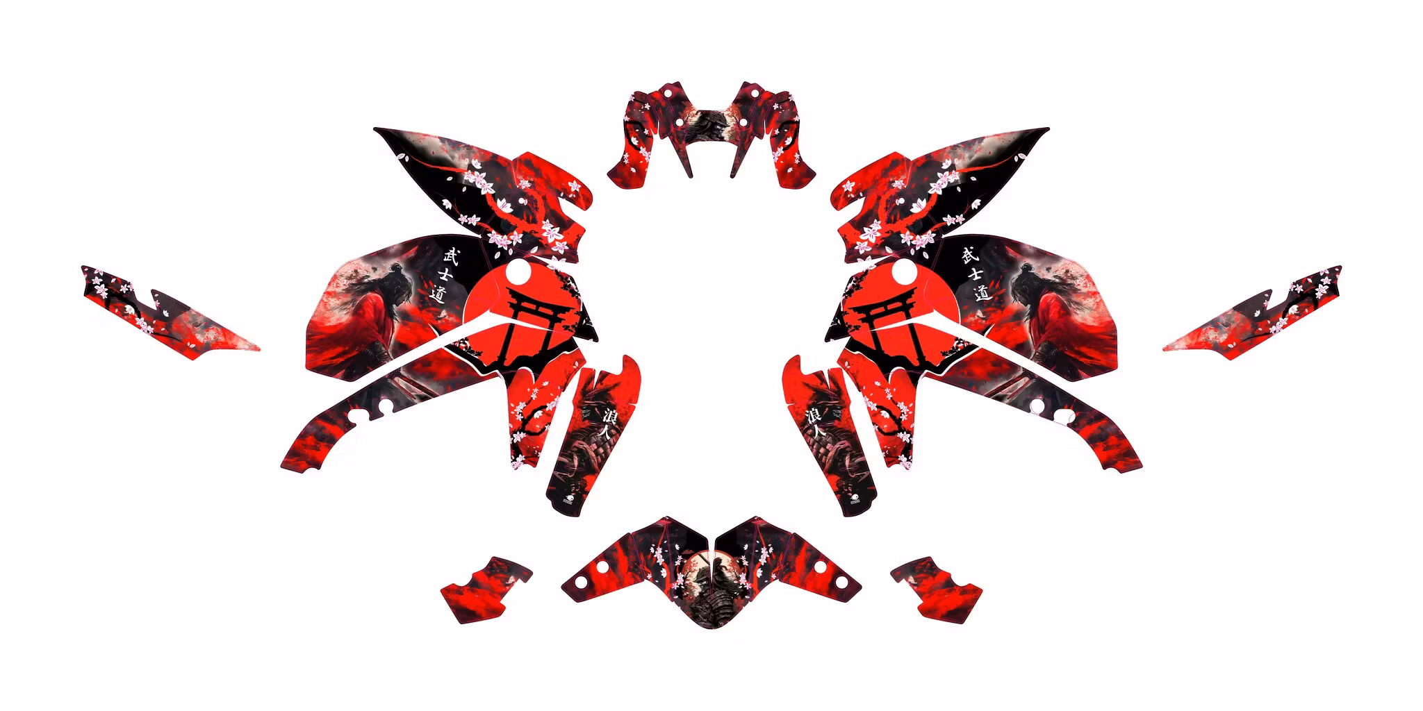 "Ronin" Motorrad Grafik-Kit - Design auf Anfrage