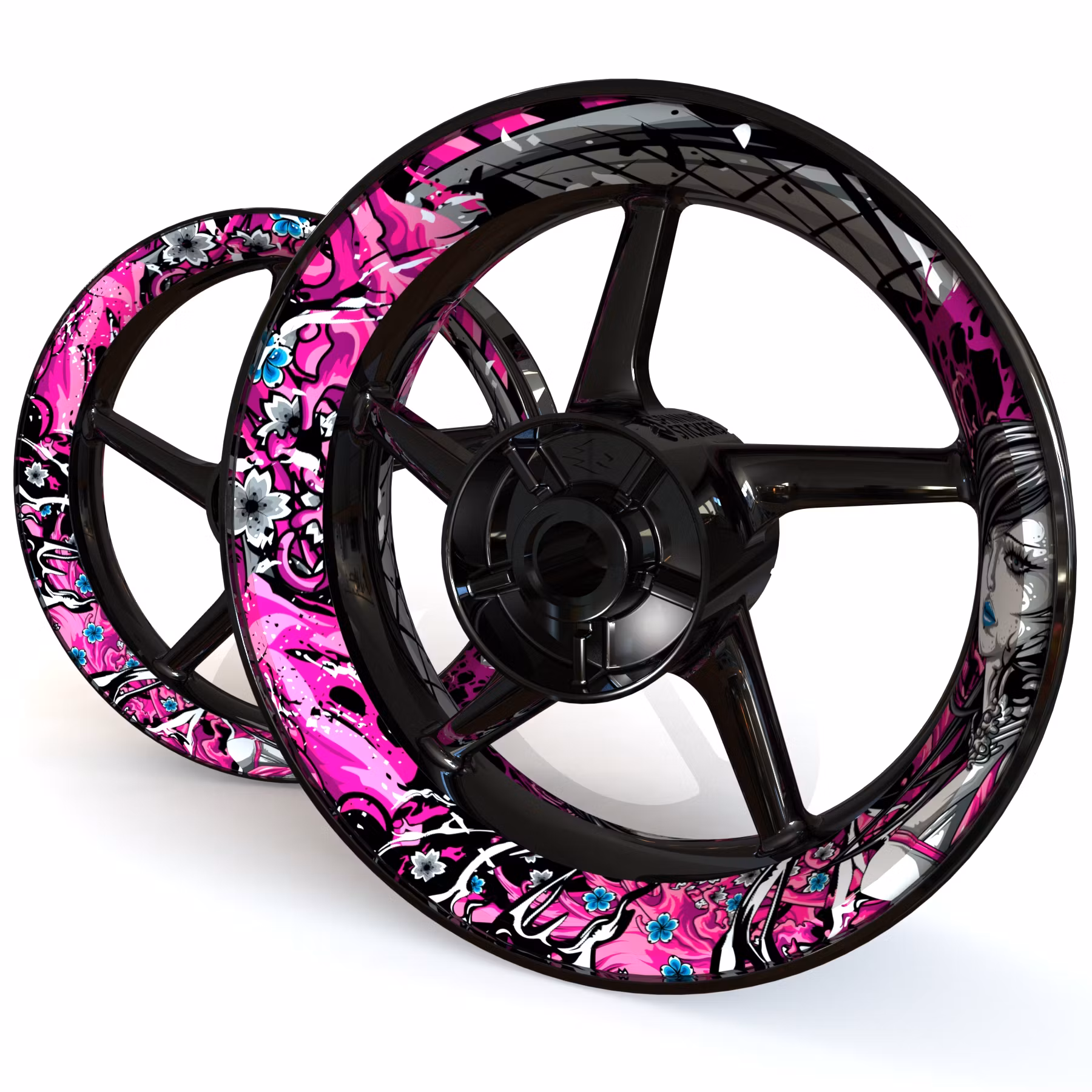 "Sakura" Wheel Stickers