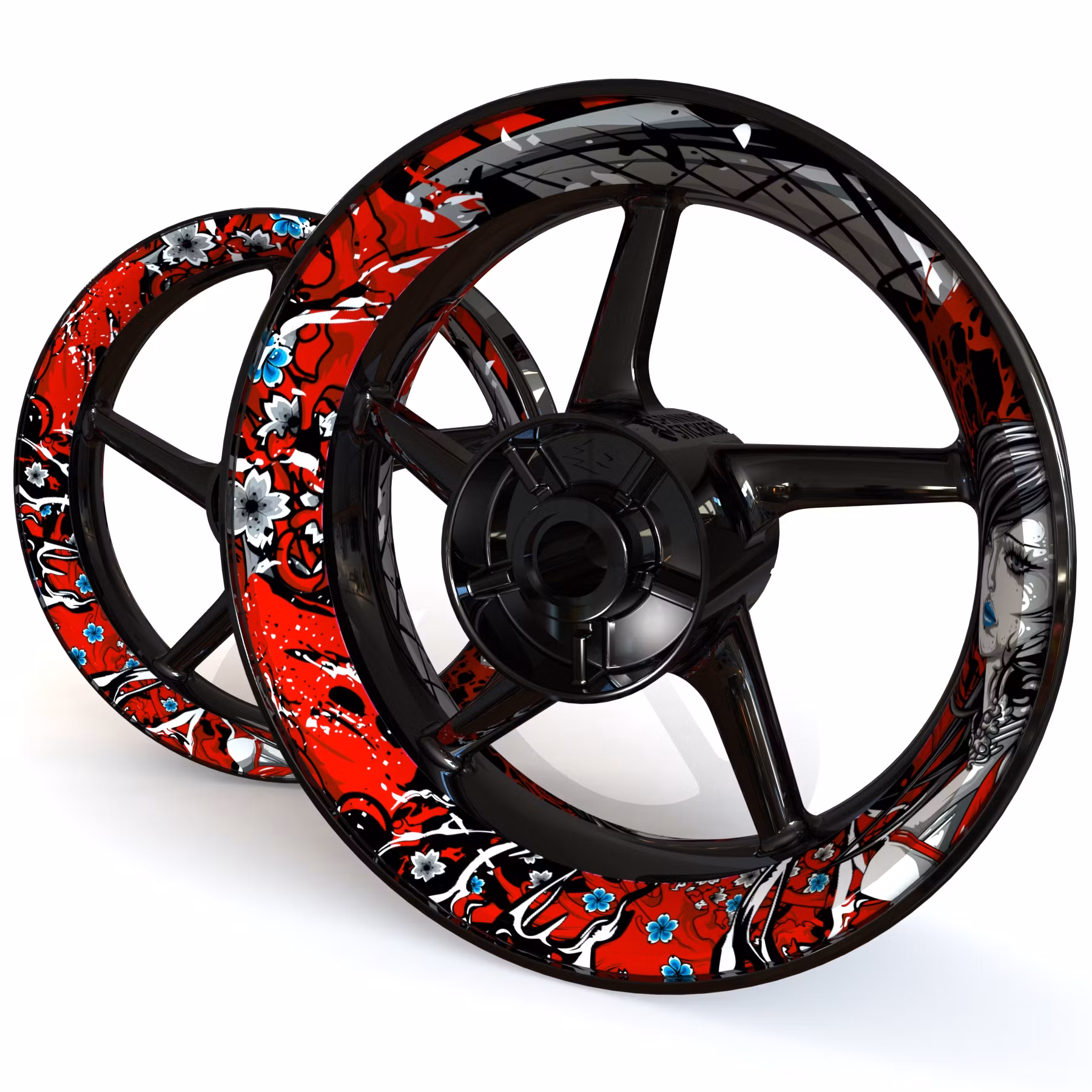 "Sakura" Wheel Stickers