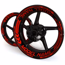 "Model Name" Wheel Stickers - "Arrow"