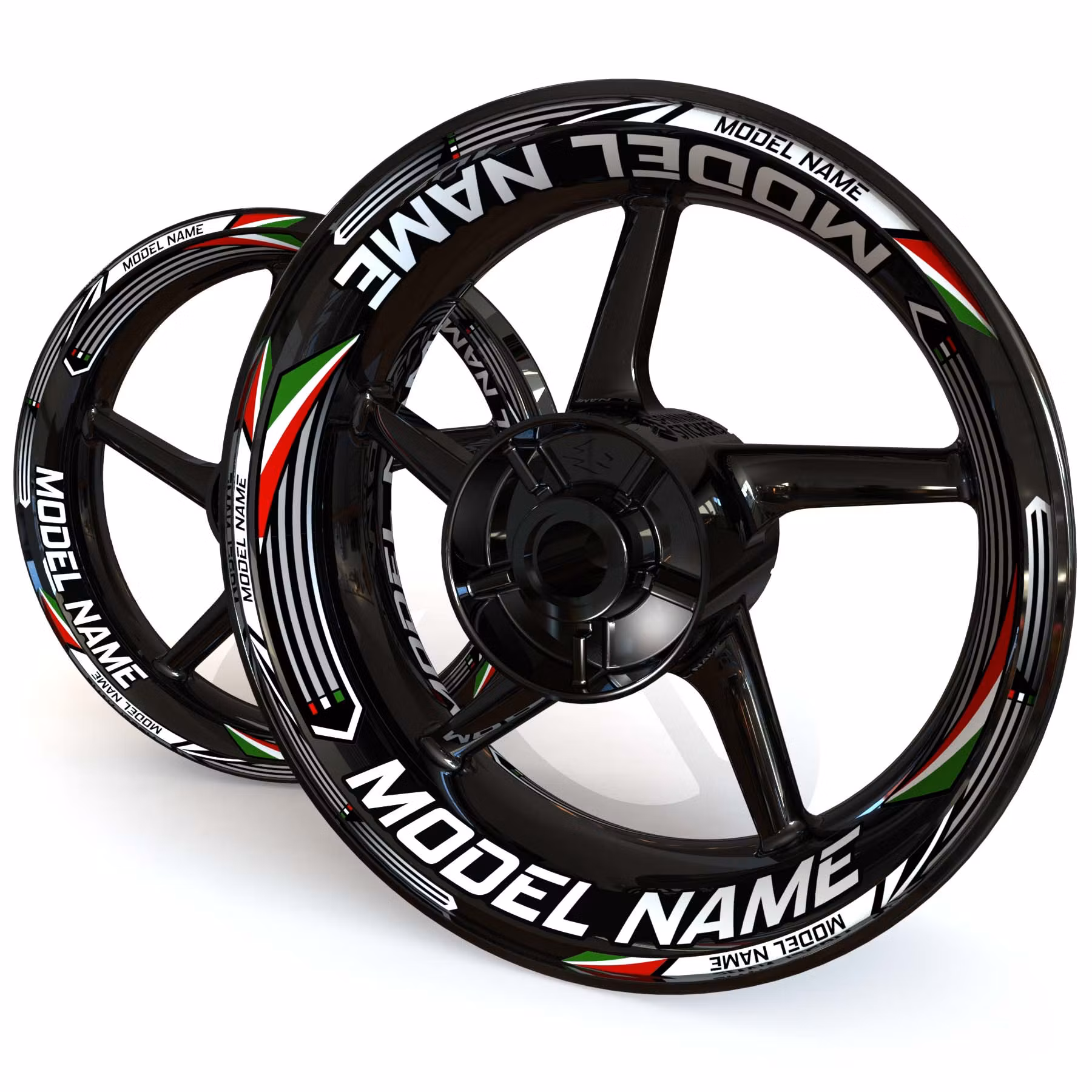 "Model Name" Wheel Stickers - "Venice"
