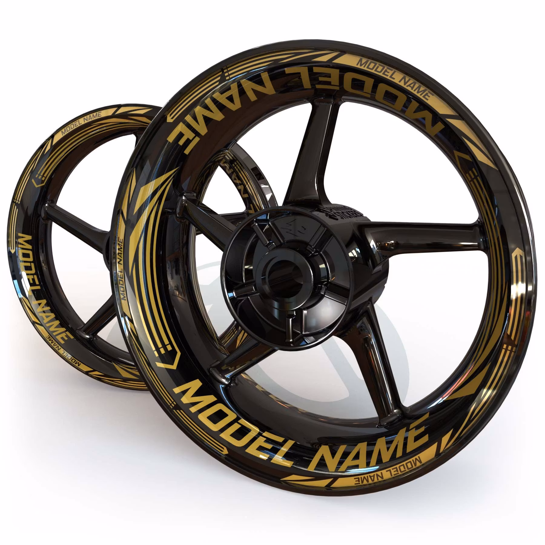 "Model Name" Wheel Stickers - "Venice"