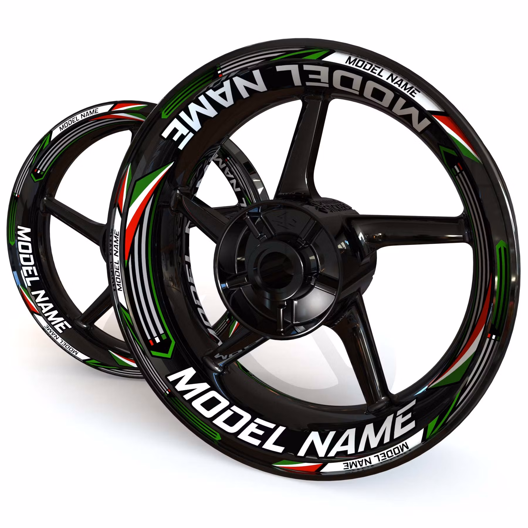 "Model Name" Wheel Stickers - "Venice"