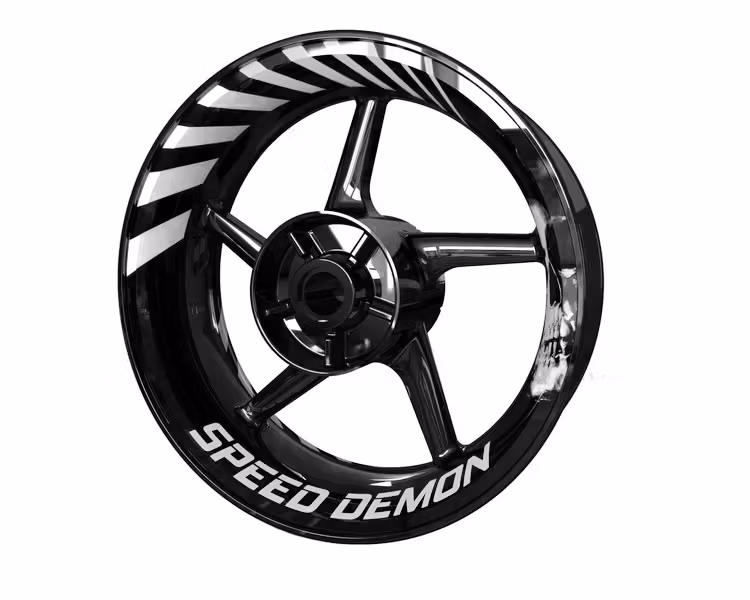 "Speed Demon" Wheel Stickers - Black Week