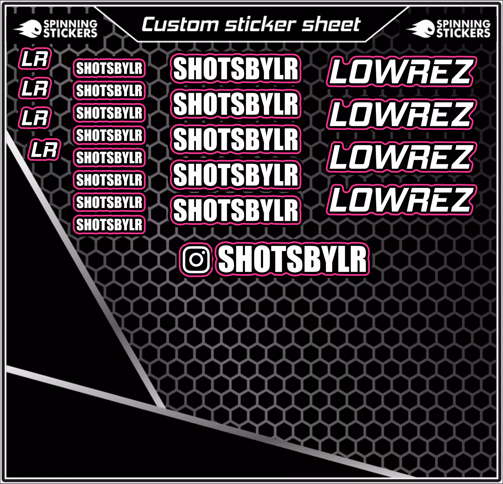 SHOTSBYLR - Sticker Kit