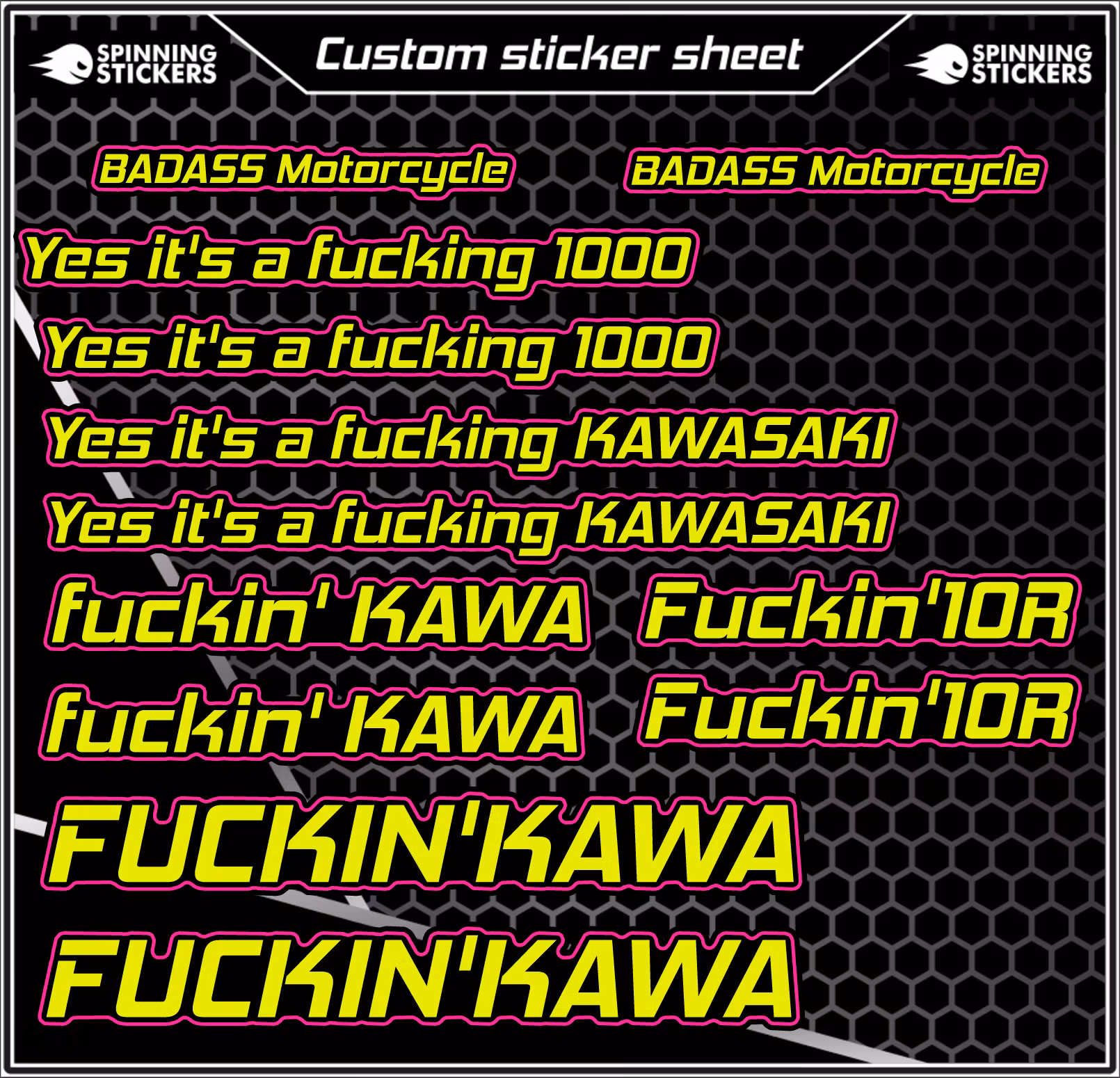 fuckin' - Sticker Kit