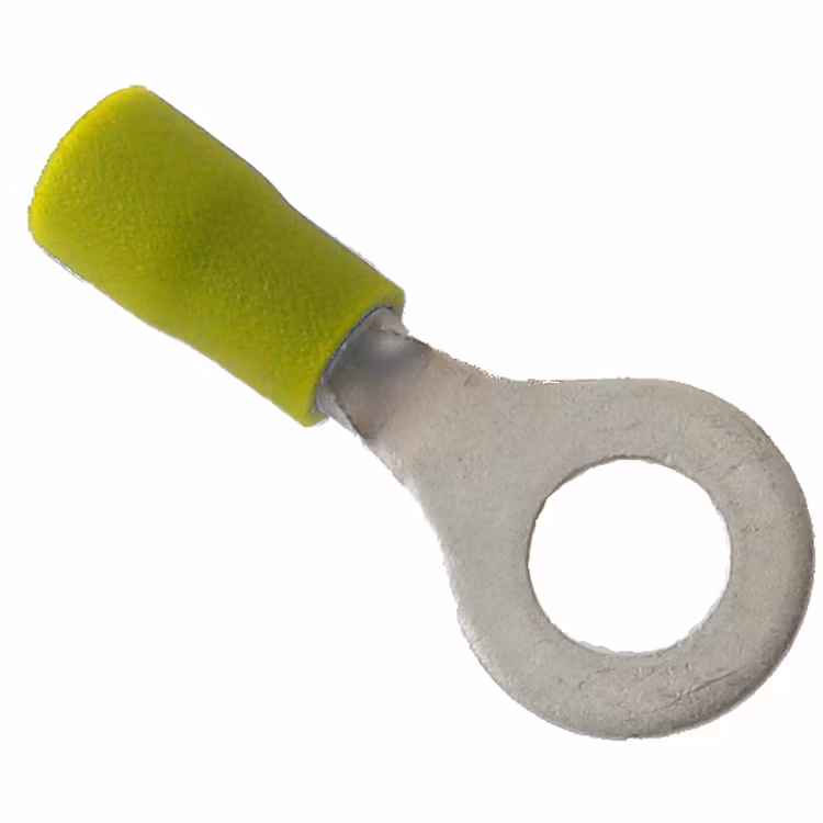 Ringkabelsko Isolerad gul M4, 10-pack