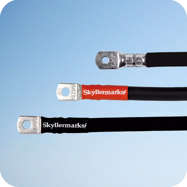 Färdigpressade kablar för batteri och elsystem 50 mm² Skyllermarks