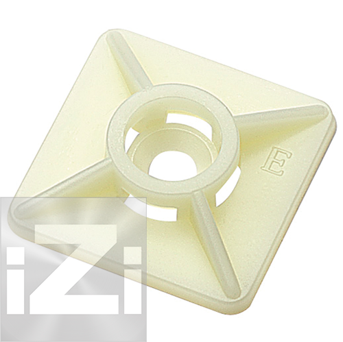 Fästplattor Självhäftande Vita 19 x 19 mm