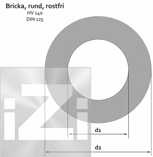 Bricka Rostfri M6