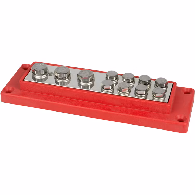 E0306 Kopplingsplint 3x50 + 8x16 mm² röd Skyllermarks