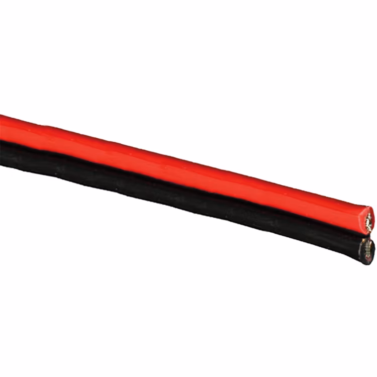 Kabel förtennad PVC tvåledad röd/svart 2x0,75 mm² Skyllermarks FK1900