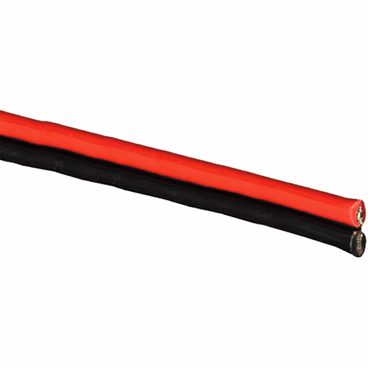 Kabel förtennad PVC tvåledad röd/svart 2x6 mm² Skyllermarks FK2300