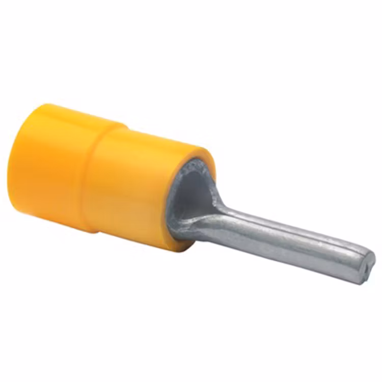 Stiftkabelsko Isolerad gul, 10-pack