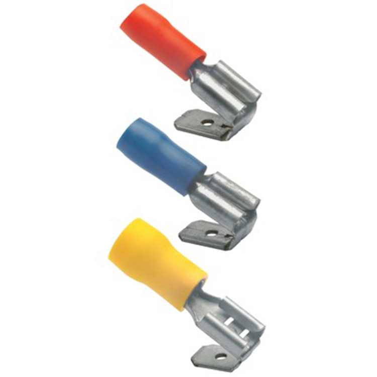Flatstiftshylsa m. Förgrening Isolerad, 10-pack