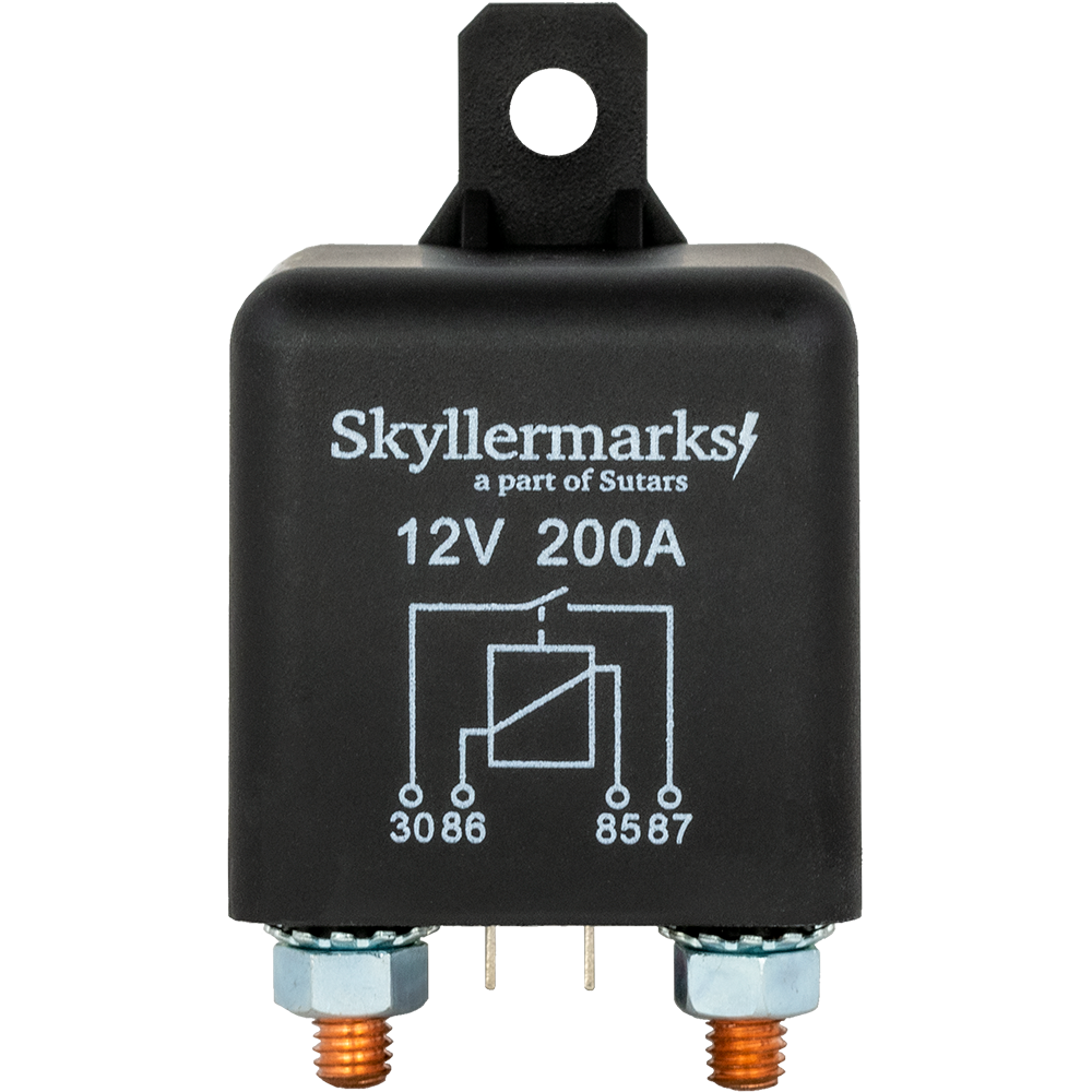 Skiljerelä 200A/12V