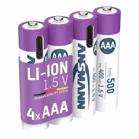 Ansmann Litium AAA Laddningsbara USB-C 4-pack