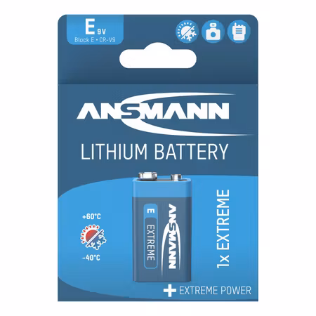 Ansmann litiumbatteri 9V – 1‑pack