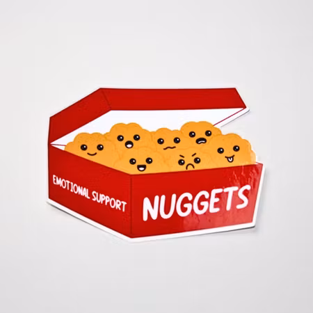 Sticker - Emotional support nuggets