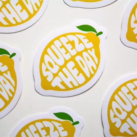 Klistermärke - Squeeze the day