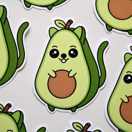 Sticker - Cat Avocado