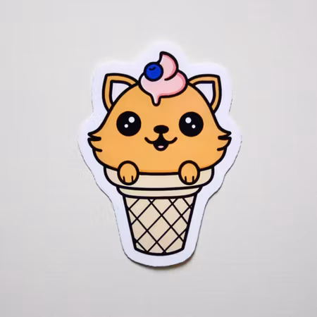 Klistermärke - Katt-glass