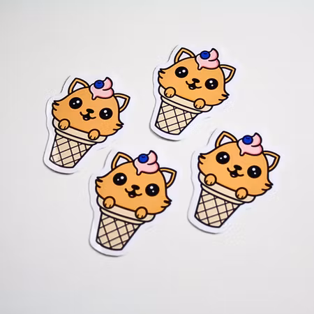 Klistermärke - Katt-glass