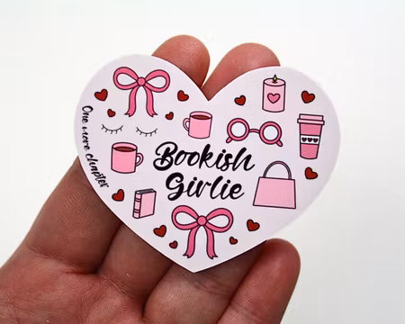 Klistermärke: Bookish girlie