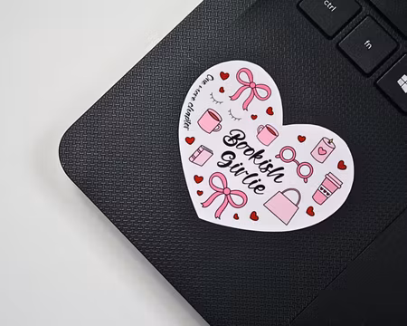 Klistermärke: Bookish girlie