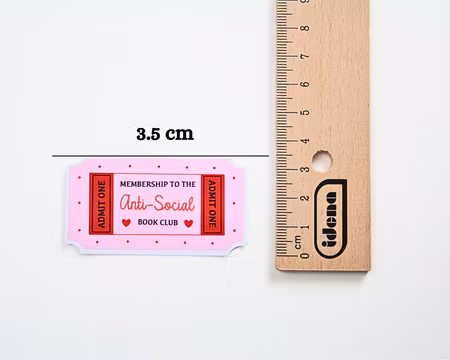 Klistermärke: Anti social book club