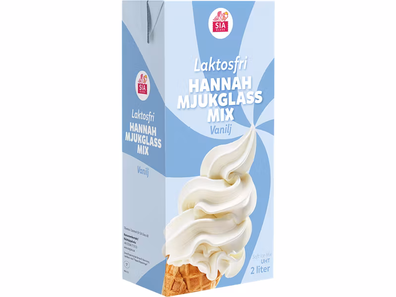 Laktosfri HannaH Mjukglassmix 6x2 liter