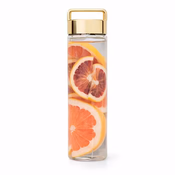 Stilig drikkeflaske av glass