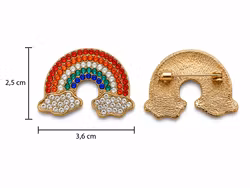 Regnbue-pin
