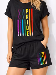 Pride‑sett  – T‑skjorte og shorts
