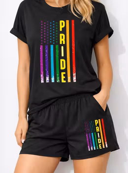 Pride‑sett  – T‑skjorte og shorts