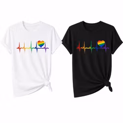 Pride Heartbeat - T-skjorte i 100 % bomull