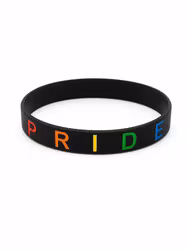 LOVE IS LOVE & PRIDE silikonarmbånd i tre, ulike utgaver