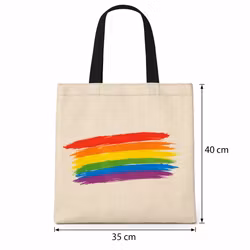 Naturlig regnbue‑toteveske