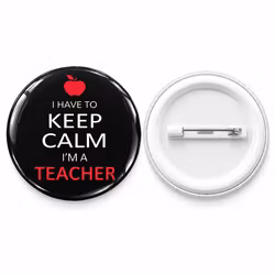 Keep Calm – Teacher-button