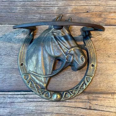 Milton vintage dörrknackare häst metall