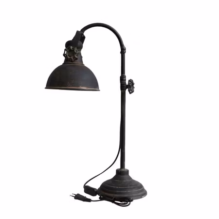 Factory industriell bordslampa järn